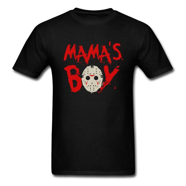 

mama's boy friday 13th mask t shirt men black t shirt tshirt short sleeve horror letter tees funny sport hooded sweatshirt hoodie
