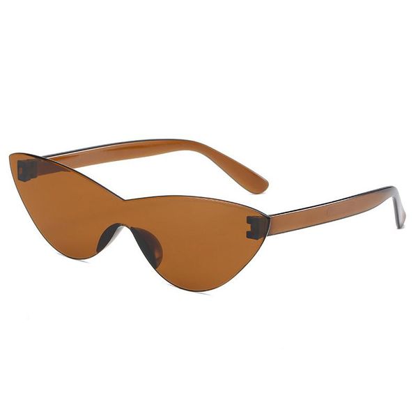 

вс мода one piece 2019 женщин солнцезащитные очки в стиле ретро очки конфеты цветные красочные очки роскошные rimless leonlion ретро tsethfk, White;black