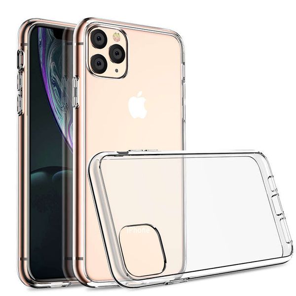 

suitable for 11 mobile phone 12pro protective case, tpu + pc, transparent, hard and soft, anti falling
