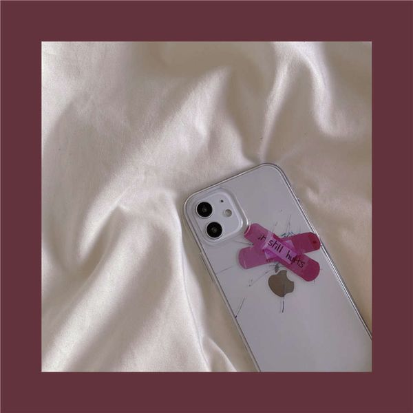 

hinlucky ins the same crack for vip 11 12pro max case xr / xsmax / 7plus female 8 transparent personality anti drop se silicone