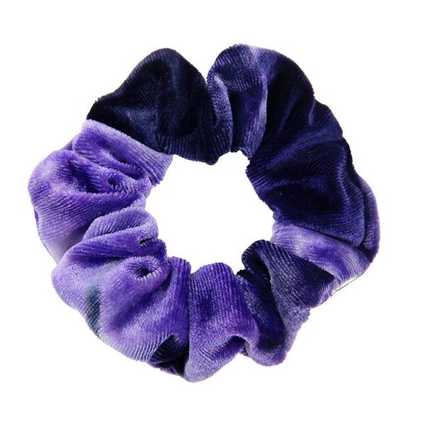 

1pc velvet hair rings for women elastic rubber bands multi color hair rope tie dyed scrunchie girls headbands ponytail holder q jllbts