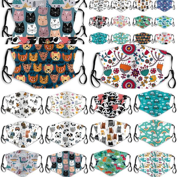 

face 20pcs kids rainbow masks face mask designer car meow children's cartoon pm2.5 dustproof sm 9ue59ue5 n4vx
