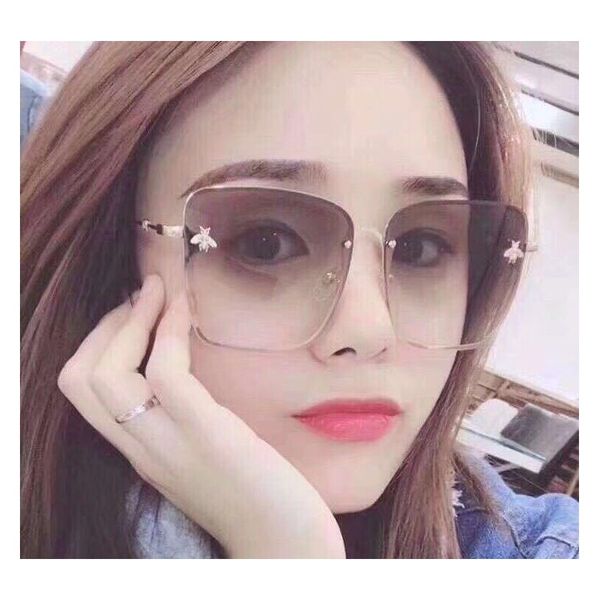 

hope square bee sunglasses women men retro brand designer metal frame oversized sun glasses female grandie jllhwr sinabag