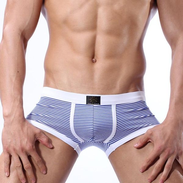 

underpants kwan.z male underwear brave person boxer men cotton striped simple men's boxers shorts cueca masculina hombre, Black;white