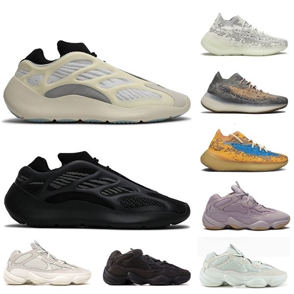 

wholesale kanye west 700 v3 azael alvah mens womens running shoes 380 alien mist reflective bone white stone 500 kids trainers sneakers