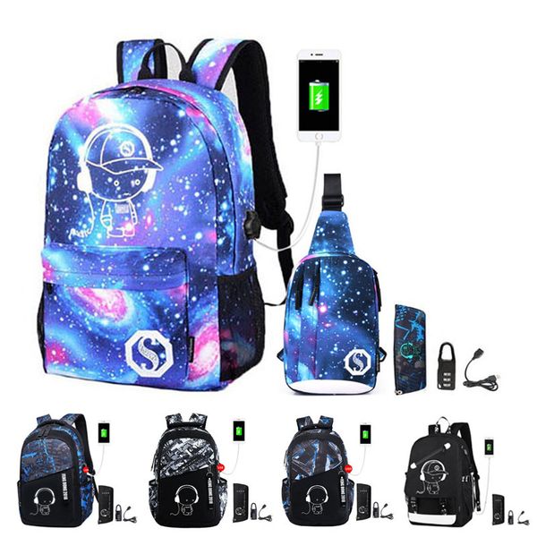 

2020 new school bags for teenage boys children bookbag set kids primary school backpack waterproof schoolbag mochila black y200706