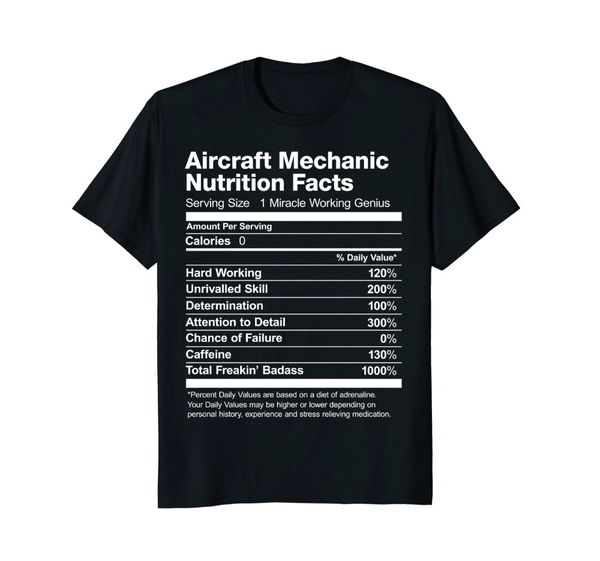 

t-shirt men new print men t shirt summer aircraft mechanic nutrition facts funny t-shirt nerd tee shirts sport hooded sweatshirt hoodie