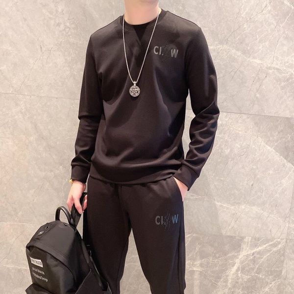 

mens tracksuit fashion luxury high-class casual suits lj201125, Gray