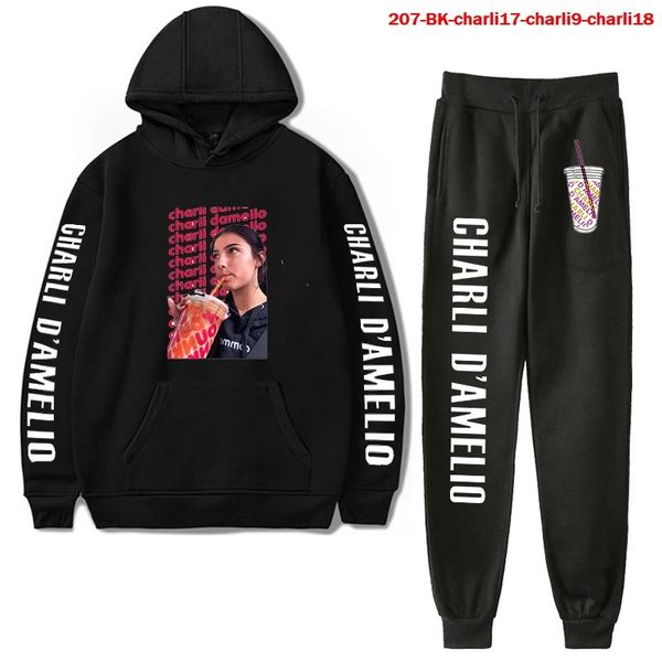 

charli warm hoodie tracksuit trouser sweatshirt new korean sets fleece hoody sportswear men joggers sweatpants, Gray