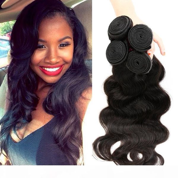 

cosy brazilian body wave hair weave extensions 6 bundles unprocessed virgin brazilian body wave hair deals 600g remy human hair extensions, Black