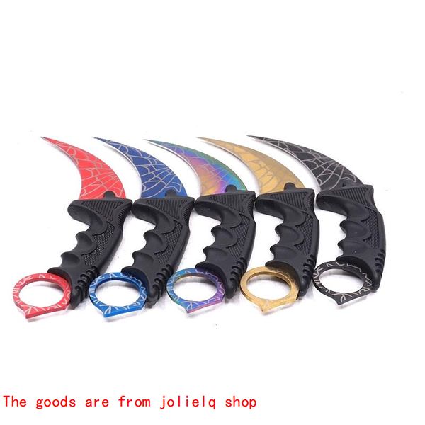 

обучение go ножом выживание karambit strike cs comber pocket нож с фиксированным blade csgo игра коготь нож из нержавеющей стали открытый ке