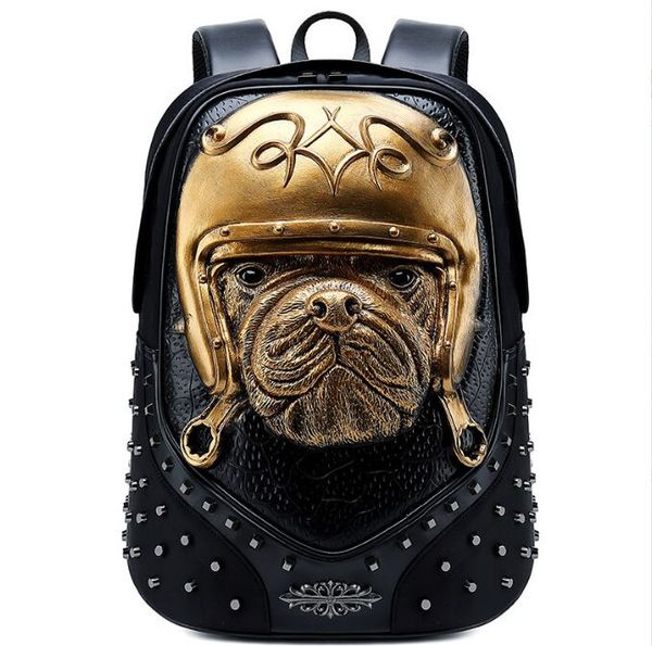 

new style cool skull print men's backpacks canvas schoolbags for teenagers boys computer lapwomen travel bags