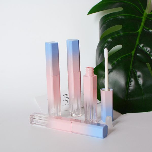 

5pcs/lot 3.5ml rainbow pink color empty lip gloss tubes container diy comsetic packaging glitter lip care bottle