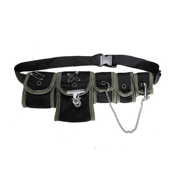 

2020 cool streetwear waist chest bag for men women mesh tactical package whit 5 pockets hip-hop waist packs packs belt bag