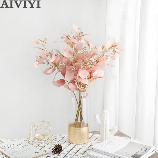

artificial eucalyptus bouquet money leaf fake plant multipurpose christmas party home decoration wedding flower