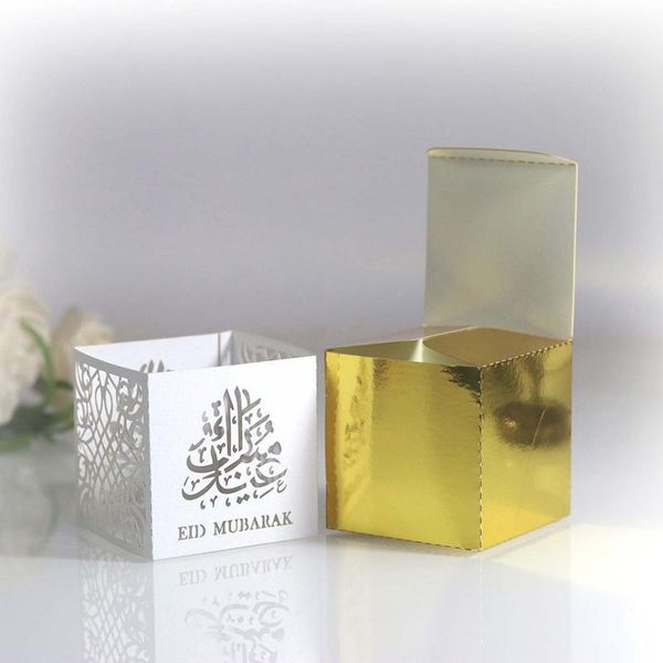 

50pcs happy eid mubarak box ramadan kareem favor gift boxes islamic muslim diy candy box festival al-fitr eid party decoration1