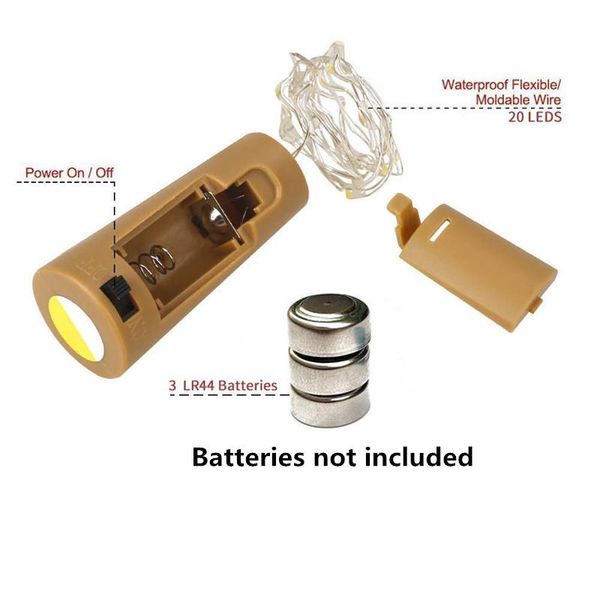 

wine bottle with cork 20led bottle lights battery cork for party wedding christmas halloween bar decor warm white string led swy wmtxyj