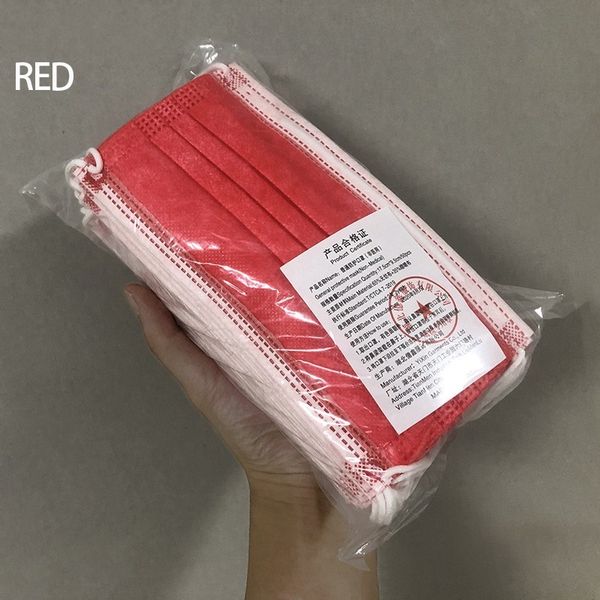

disposable 11 colors fashion face 3 layers mask protective non-woven anti-dust kids mascarilla masc