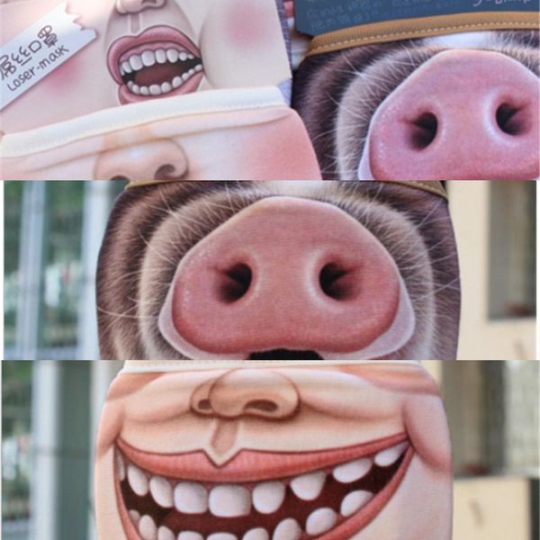 

new printing face mask cotton creative funny summer sunproof dustproof cycling big mouth 6jw86jw8 l1pf
