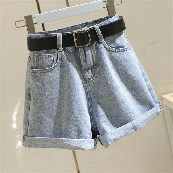 

women shorts casual denim shorts crimping high waist slim summer jeans feminino chic ladies bottom, White;black