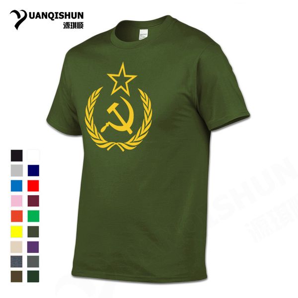 

yuanqishun 2018 boutique cccp ussr mens sickle hammer wheat print tshirt soviet russian casual tees hooded sweatshirt hoodie men t shirt