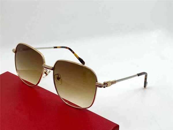 

ct0299 new men and women square sunglasses metal frame popular retro uv400 lenses eye protection classic style gift box, White;black