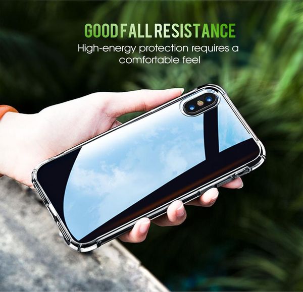 

luxury shockproof transparent silicone case for iphone x xs 11 pro max xr soft phone shell for iphone 6 7 8 plus sqcdlz home2006