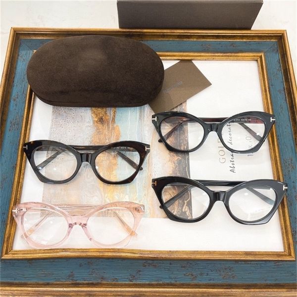 

73% off factory sale tf family's new personalized cat's myopia flat lens star's same frame glasses tf5456147, White;black