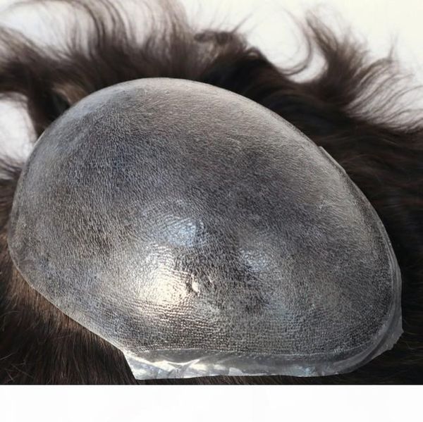 

wholesale human hair replacement 100% brazilian virgin remy hair wig for man hair piece toupee for men ing, Black