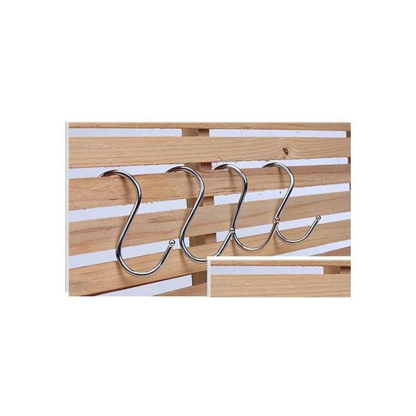 

stainless s hooks kitchen pot pan hanging hanger rack home clothes holder k1orh
