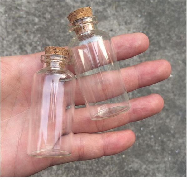 

27*58*12.5mm 20ml glass bottles with cork small transparent mini empty glass vials jars 100pcs/lot 27*58*12. bbywfa