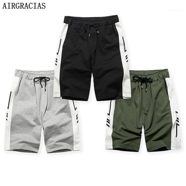 

men's shorts airgracias 3pcs summer men 2021 casual short trunks fitness workout beach man breathable cotton jogger sweatpants1, White;black