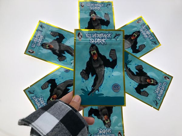 

smell shark proof smell-proof medicated bags resealable mylar edibles local silverback shark up bakery bags jokes bbyfdx bdeclothes