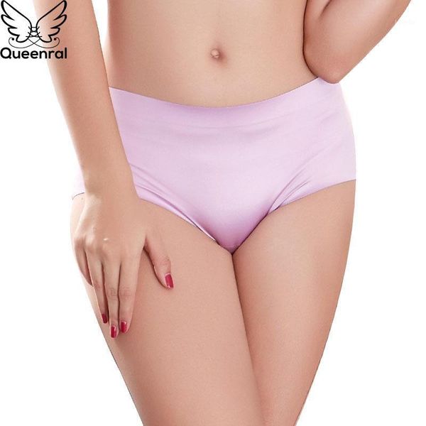 

queenral seamless panties lingerie plus size  l xl xxl xxxl low waist panties for women no trace briefs solid1, Black;pink