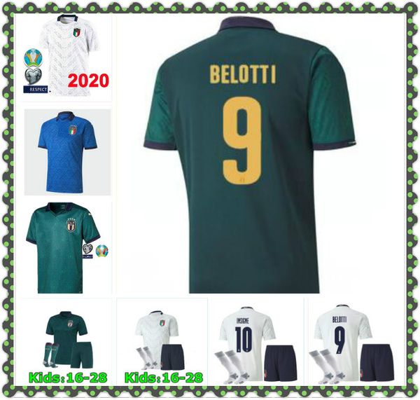 

2020 2021 италия домашний футбол джерси прочь 20 21 italia maglie da calcio verratti jorginho romagnoli meambile men детские футбольные руба, Black;yellow