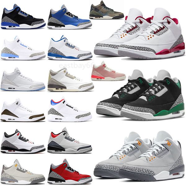 

2023 jumpman 3s basketball shoes cardinal red pine green rust pink cement black cat unc cyber monday animal instinct court purple mens women