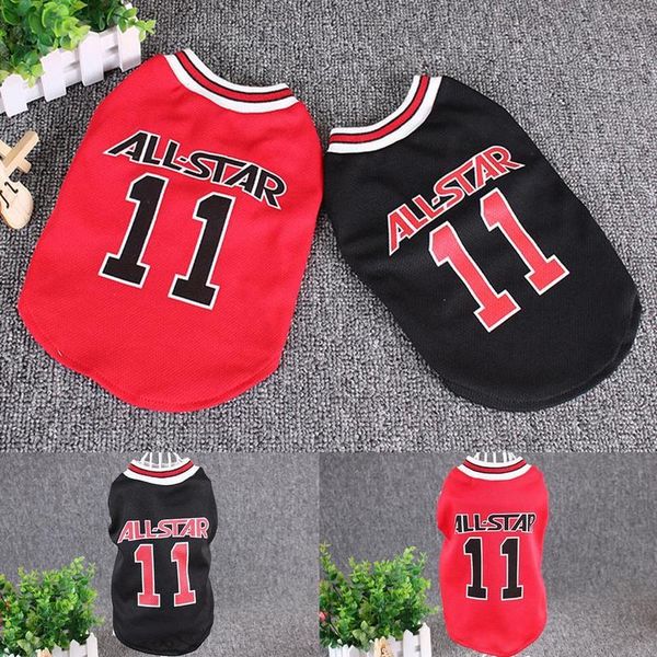 

breathable cotten dog clothes soft puppy basketball tshirt vest summer shirt apparel pet clothing small medium dogs cat wmtrfb