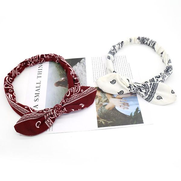 

elastic fashion women girls summer bohemian hair bands print headbands vintage turban bandage bandanas headbands hair accessories 701 b3, Silver