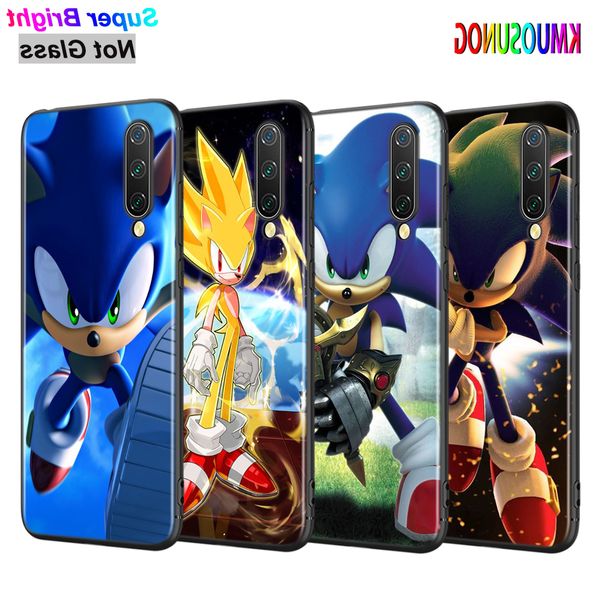 

black cover xiaomi mi 10 9 cc9 lite pro shell sonic the hedgehog for redmi note 8t 5a 8a 8 go 5 y1 prime phone case