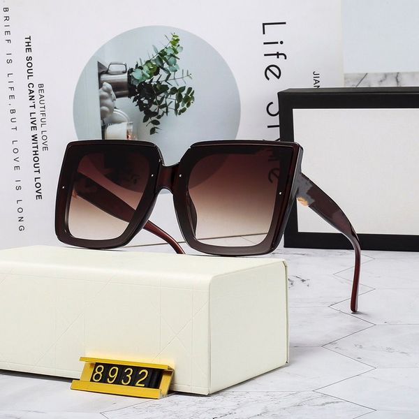 

fashion classic designer polarizing luxury sunglasses sports square sun glasses for men women uv400 eyewear pc frame ocean lens discoloratio, White;black