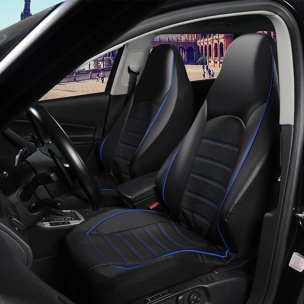

autoyouth pu leather front car seat covers fashion style high back bucket car seat cover auto interior protector 2pcs