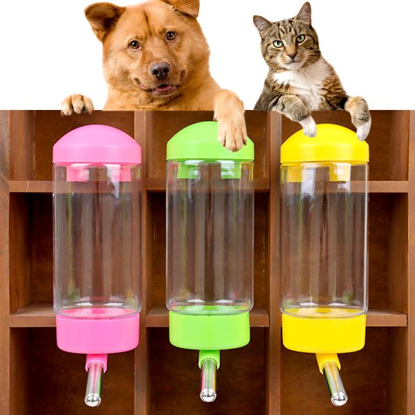 

convenient hanging dog water bottle automatic leak proof pika drinking bowl feeder
