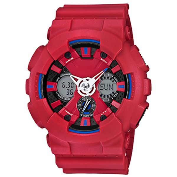 

new 120 watch, digital led watch men's sports waterproof watch, rubber watch, all functions, outdoor mountaineering watch, Slivery;brown