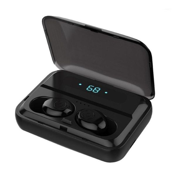 

wireless earphone metal 5.0 touch earphones 9d stereo sport music waterproof led display airbuds headset 1 set1