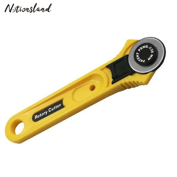 

sewing notions & tools 28mm rotary cutter leather cutting for diy fabric circular patchwork craft knife tool, Black