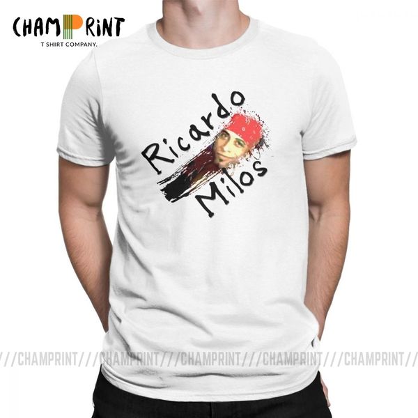 

men's ricardo milos ink stroke t shirts pure casual short sleeve crew neck tees gift idea t-shirt sport hooded sweatshirt hoodie