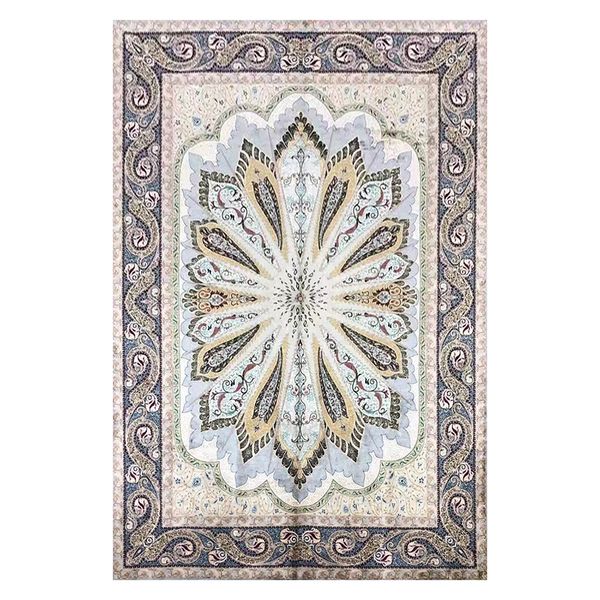 

6.56x9.84 feet silk carpet area rugs living room carpets hand knotted anti-skid floor mat for home decorative