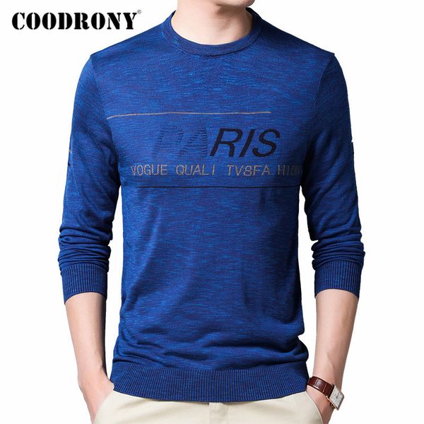 

coodrony brand sweater men cotton knitwear fashion casual o-neck pullover men clothes spring autumn new arrival pull homme c1039, White;black