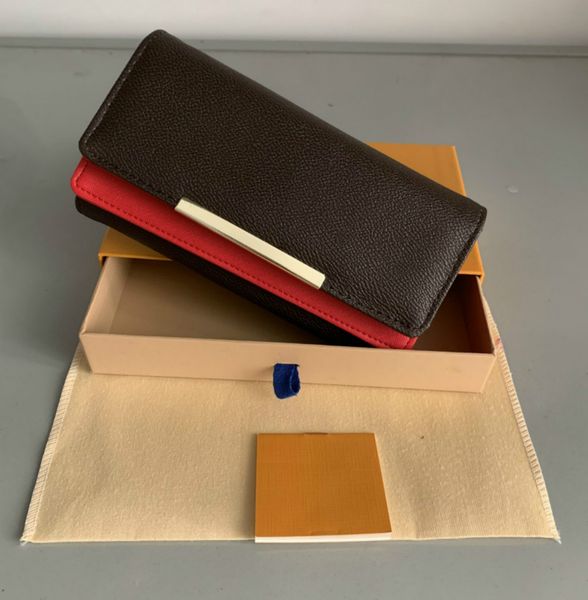 

бесплатно shpping оптового красных кубового леди длинного бумажник многоцветной дизайнер монета кошелек держатель карты оригинальные коробки, Red;black