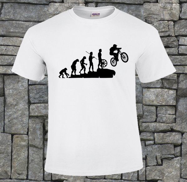 

2019 summer fashion men o-neck t shirt mtb evolution funny men's white design t shirt sport hooded sweatshirt hoodie